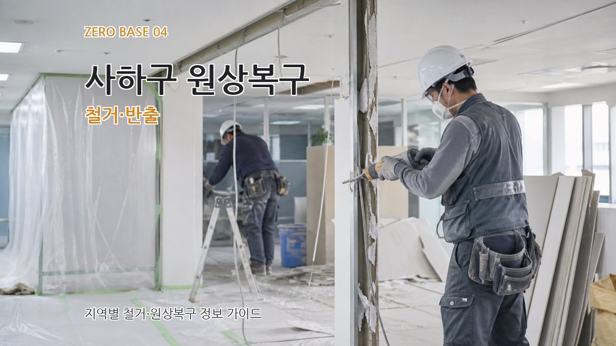 사하구 원상복구 철거·반출