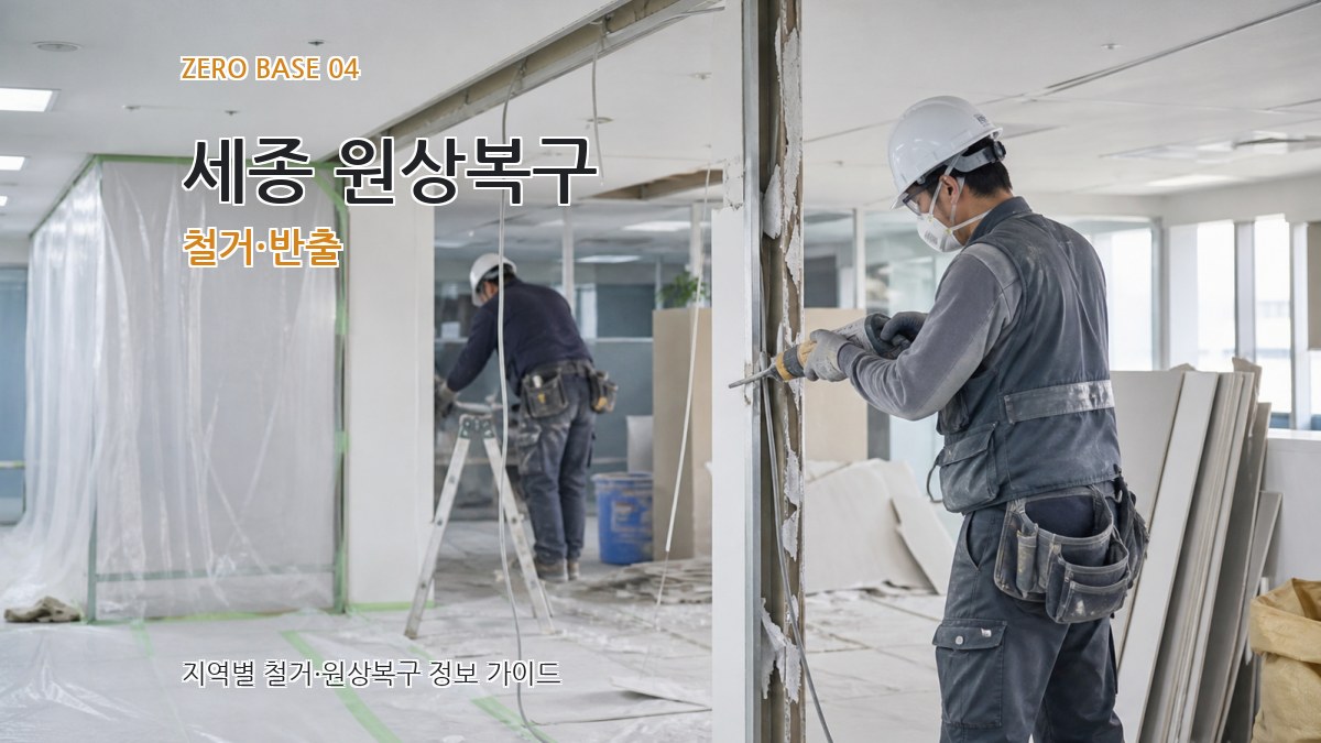 세종 원상복구 철거·반출