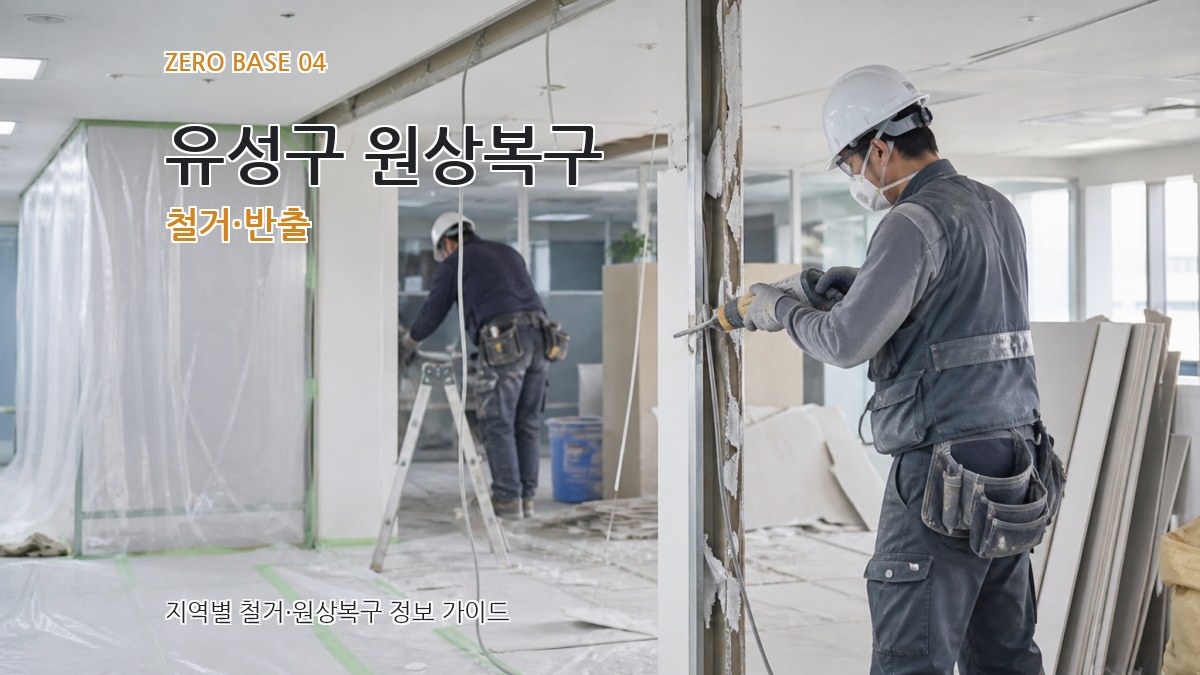 유성구 원상복구 철거·반출