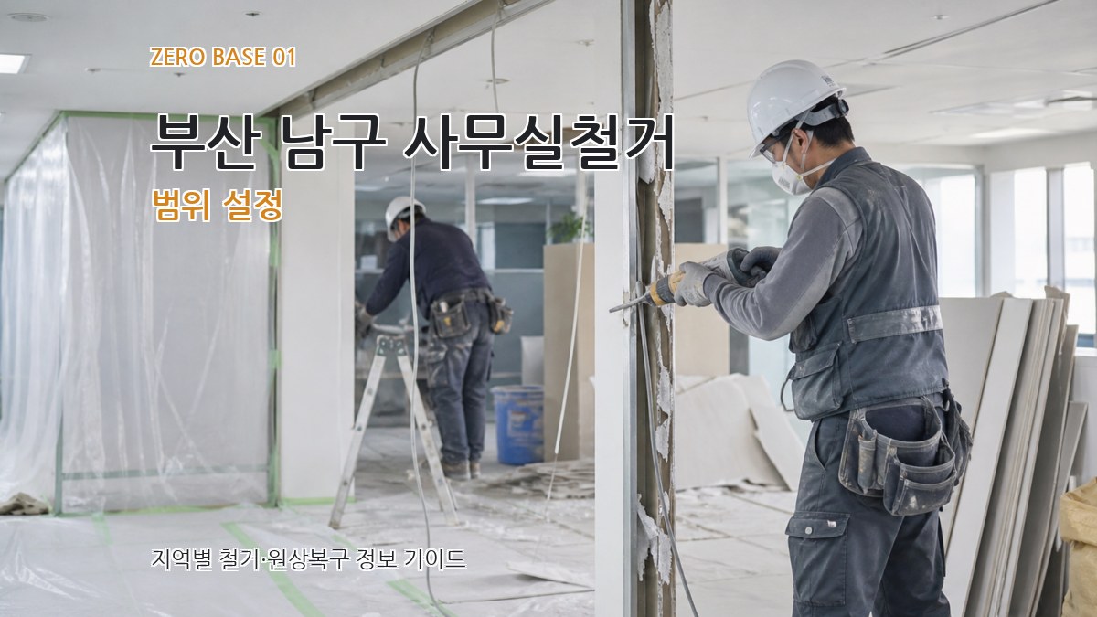 부산 남구 사무실철거