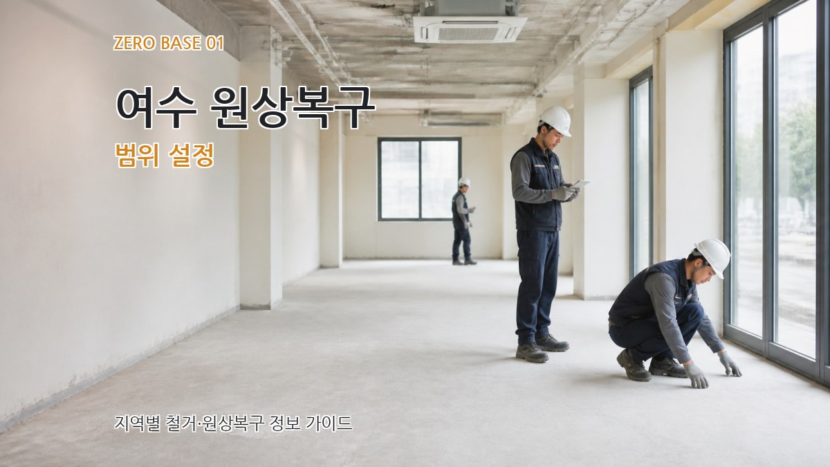여수 원상복구