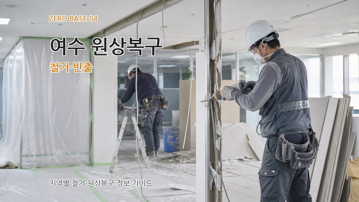 여수 원상복구 철거·반출