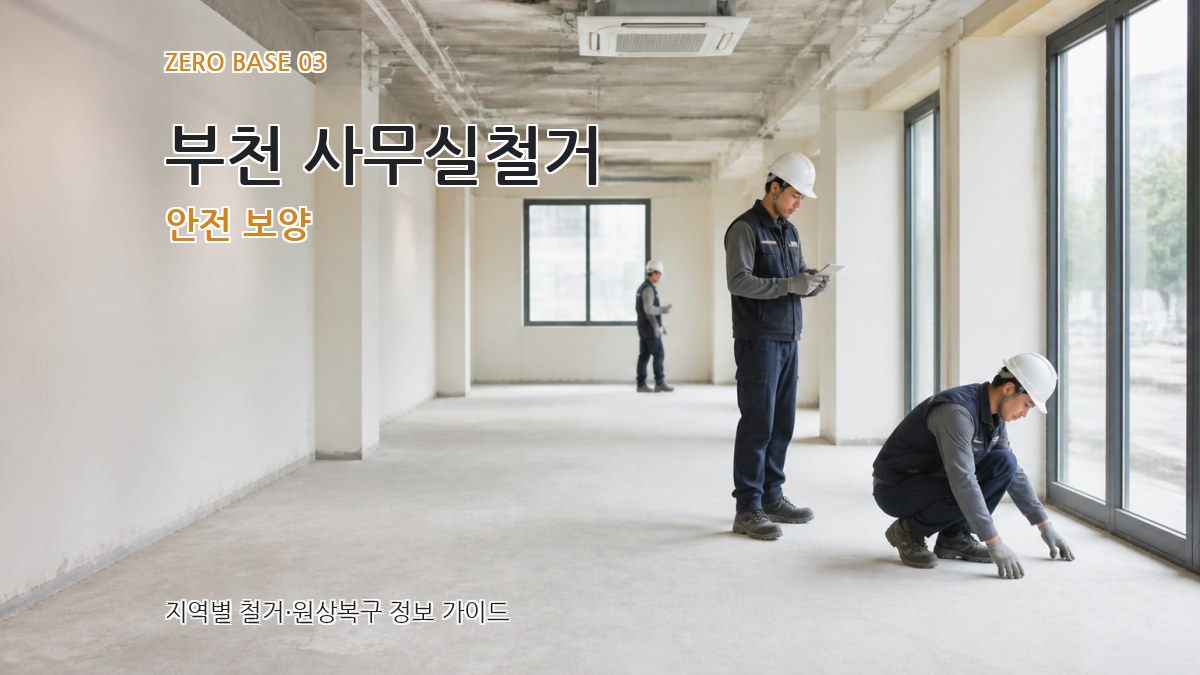 부천 사무실철거 안전 보양