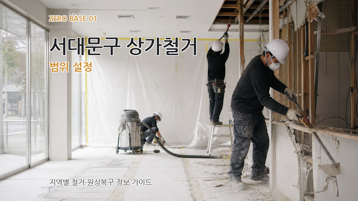 서대문구 상가철거