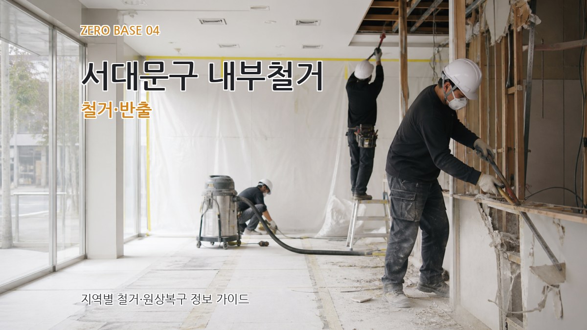 서대문구 내부철거 철거·반출