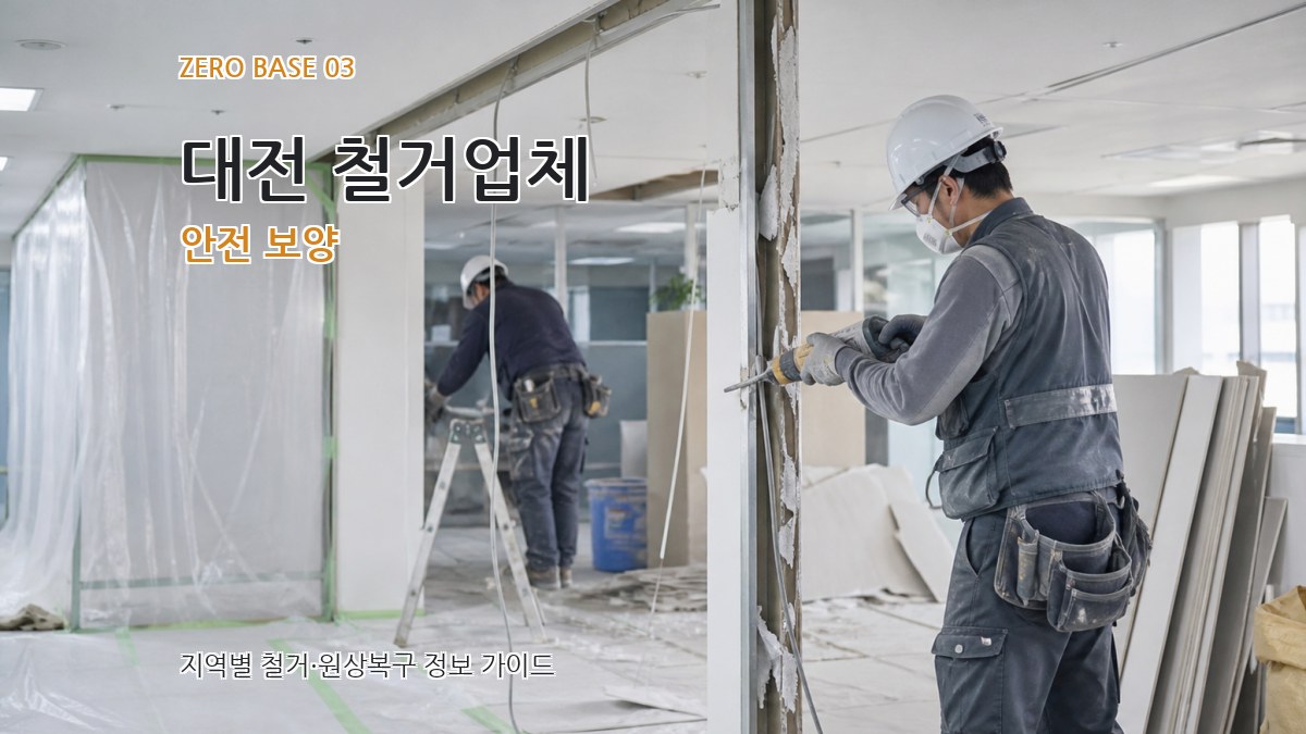대전 철거업체 안전 보양