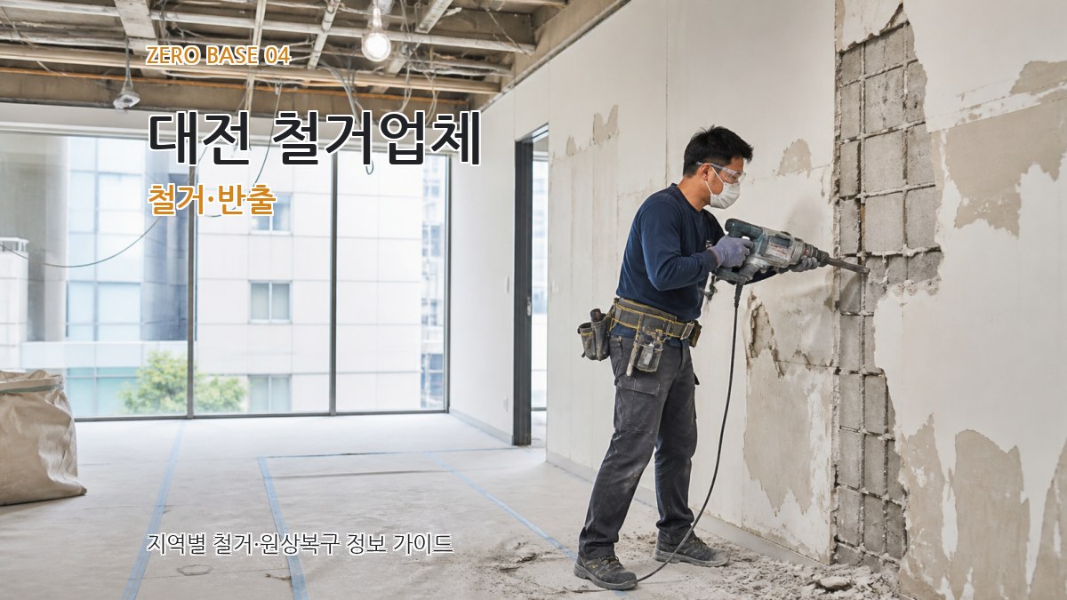 대전 철거업체 철거·반출