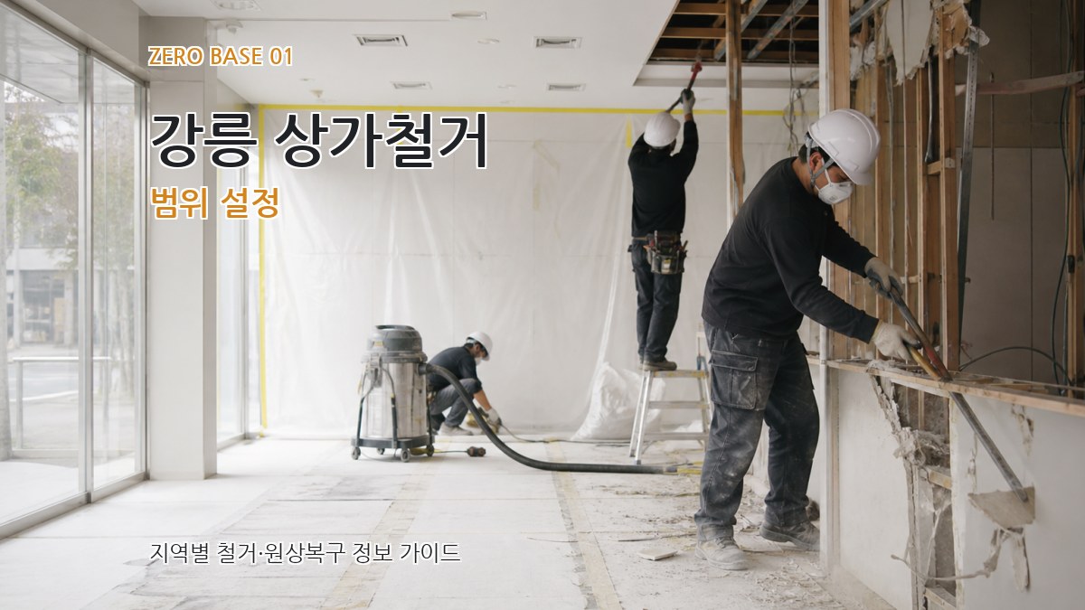 강릉 상가철거