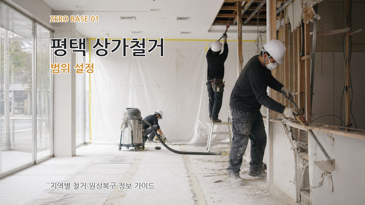평택 상가철거