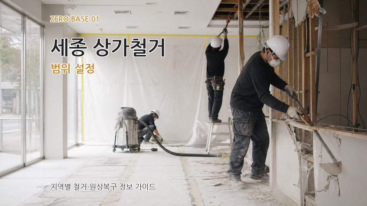 세종 상가철거