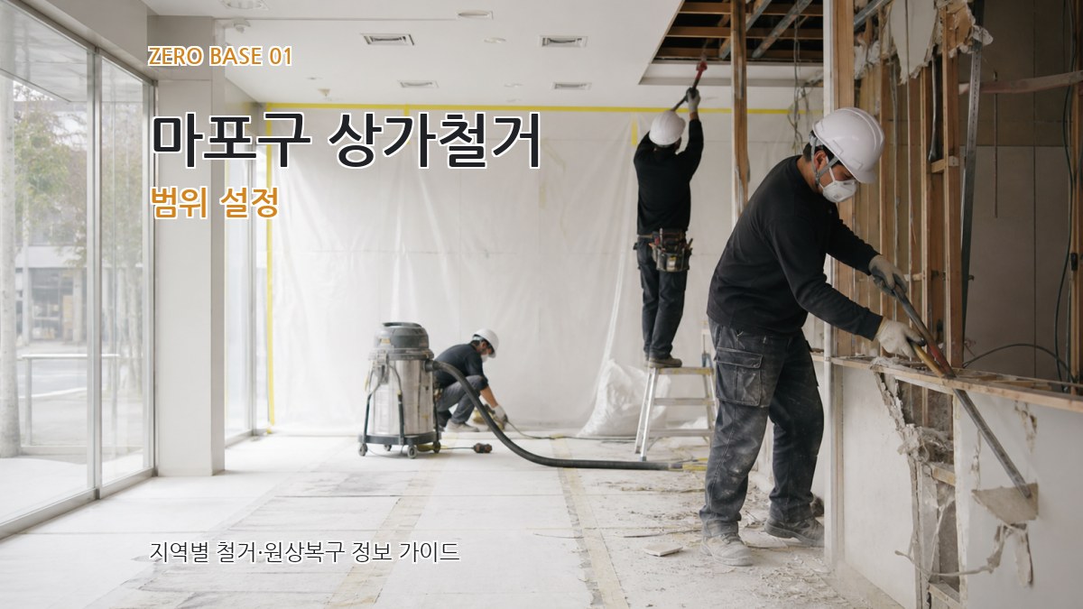 마포구 상가철거