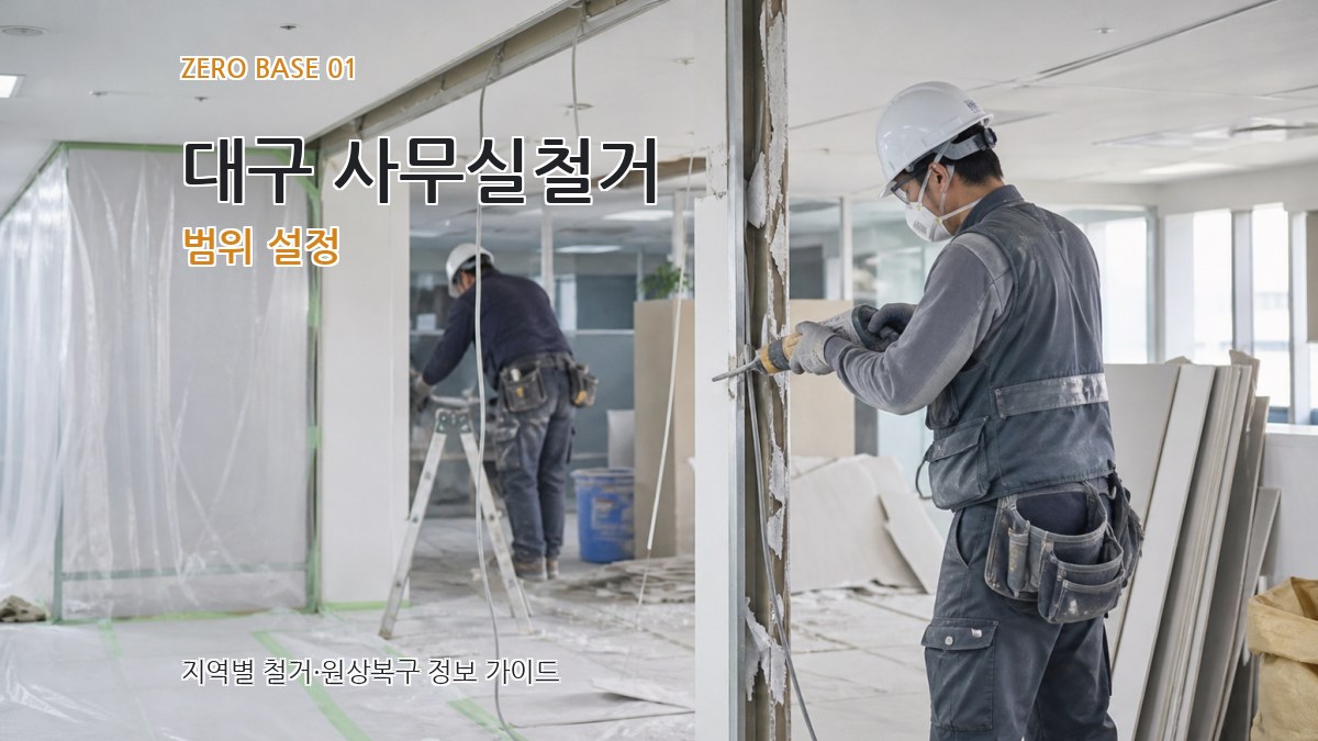 대구 사무실철거