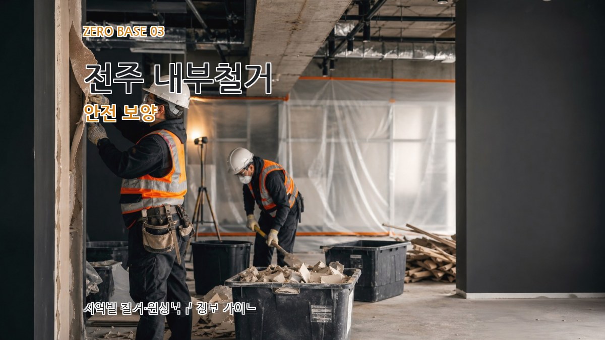 전주 내부철거 안전 보양