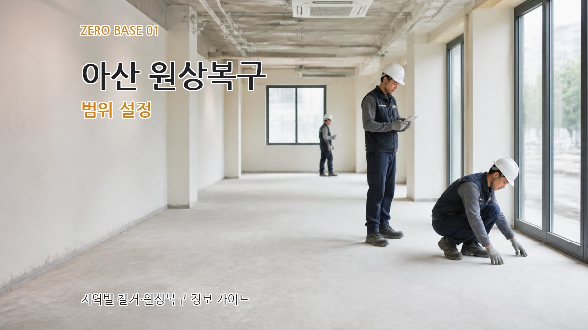 아산 원상복구