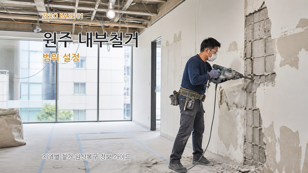 원주 내부철거