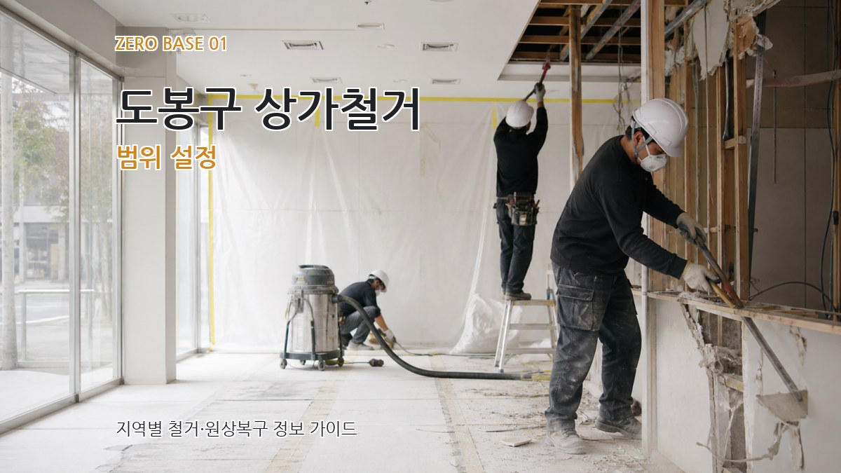 도봉구 상가철거
