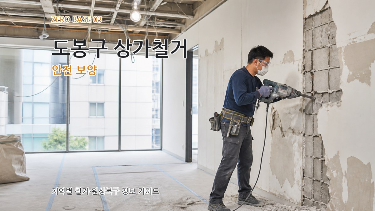 도봉구 상가철거 안전 보양