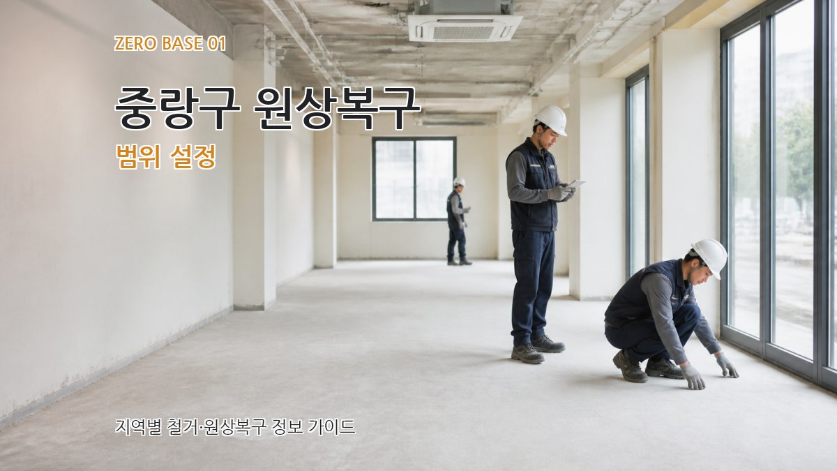 중랑구 원상복구