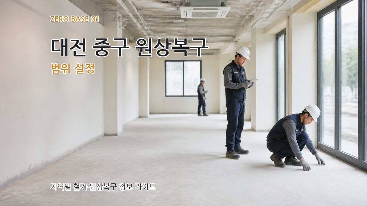 대전 중구 원상복구
