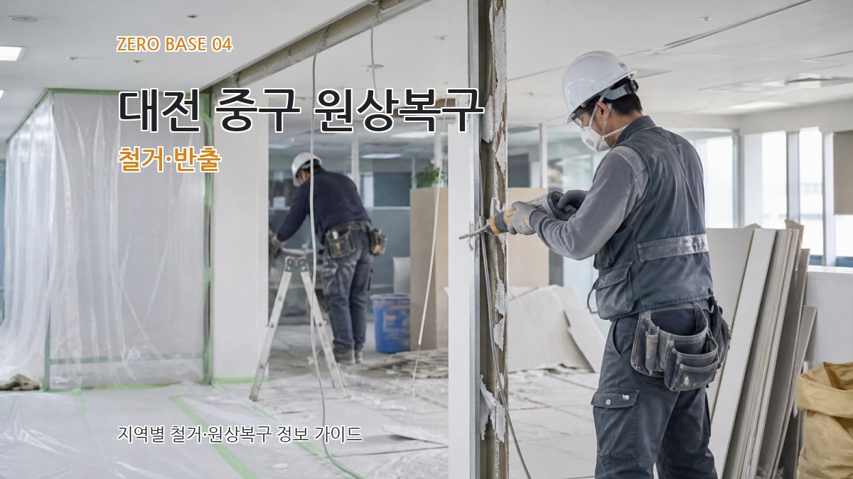 대전 중구 원상복구 철거·반출
