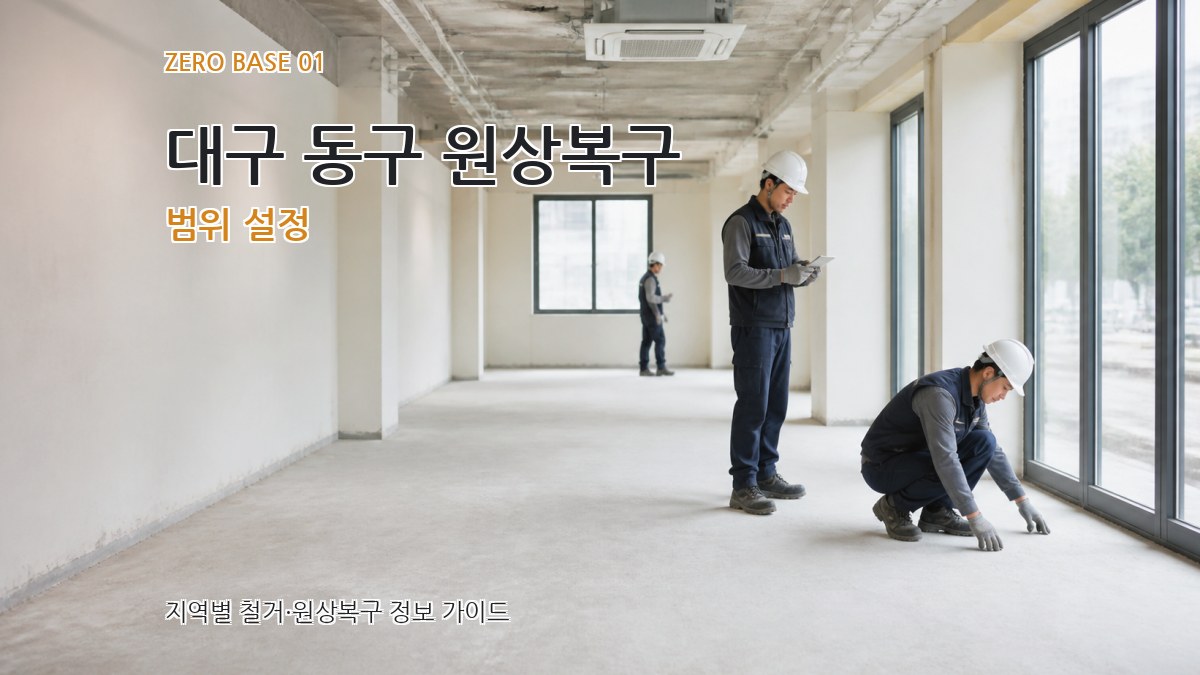 대구 동구 원상복구
