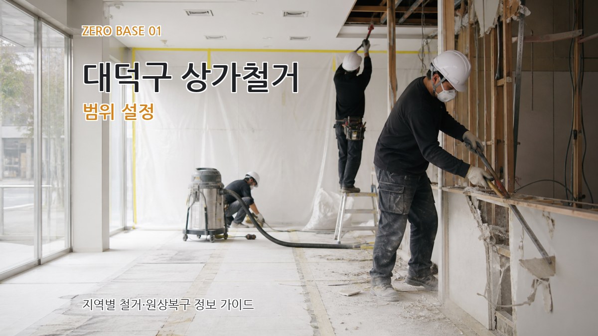 대덕구 상가철거