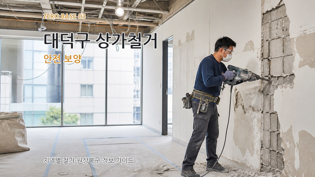 대덕구 상가철거 안전 보양