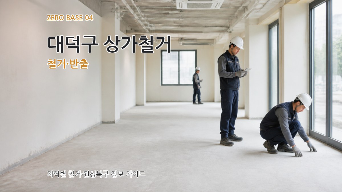 대덕구 상가철거 철거·반출
